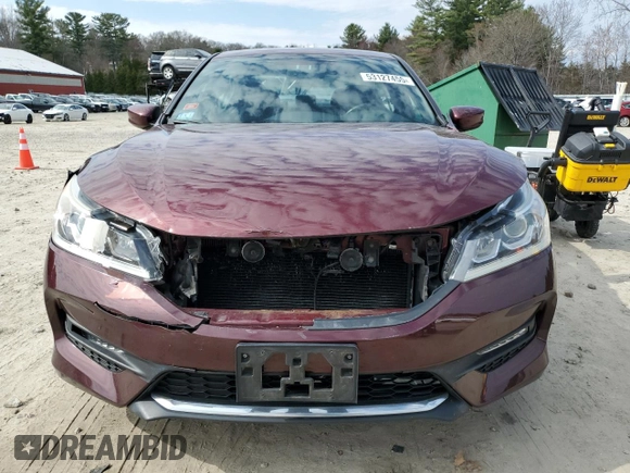 2017 Honda Accord Sedan Sport with VIN 1HGCR2F58HA000045, listed as a Copart auction lot 53127455 with 109,976 mi miles and Salvage Title. Bid and sale history available at carsss.com. Image 5.