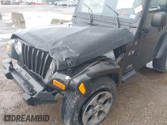 2004 Jeep Wrangler X with VIN 1J4FA39S34P753865, listed as a IAAI auction lot 41948545 with 198,169 mi miles. Bid and sale history available at carsss.com. Image 6.