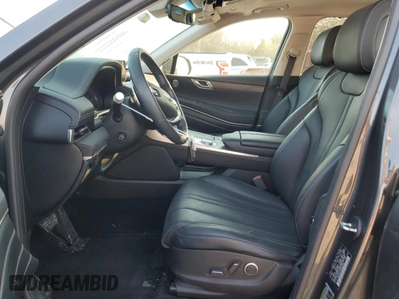 2021 Genesis GV80 with VIN KMUHCESC3MU060848, listed as a Copart auction lot 50980675 with 64,684 mi miles and Salvage title. Bid and sale history available at DreamBid. Image 7.