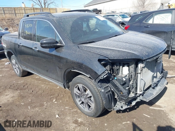 2019 Honda Ridgeline RTL-E with VIN 5FPYK3F7XKB014406, listed as a IAAI auction lot 41765154 with 65,209 mi miles and . Bid and sale history available at DreamBid. Image 1.