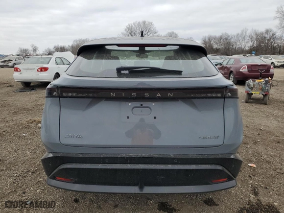 2023 Nissan ARIYA VENTURE+ with VIN JN1BF0AA6PM408734, listed as a Copart auction lot 81060264 with 7343 miles and Salvage Title. Bid and sale history available at carsss.com. Image 6.