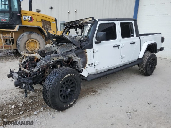 2022 Jeep Gladiator Overland with VIN 1C6HJTFG9NL163099, listed as a Copart auction lot 63332483 with 0 mi miles and Non Repairable. Bid and sale history available at carsss.com. Image 1.