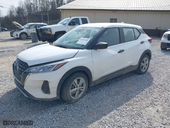 2023 Nissan Kicks S with VIN 3N1CP5BV8PL533129, listed as a IAAI auction lot 41693545 with 1 mi miles. Bid and sale history available at carsss.com. Image 2.