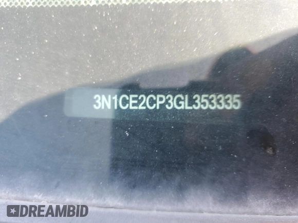 2016 Nissan Note S with VIN 3N1CE2CP3GL353335, listed as a Copart auction lot 63824675 with 119,089 mi miles and Clean title. Bid and sale history available at DreamBid. Image 12.