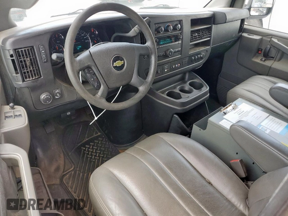 2020 Chevrolet Express Cargo with VIN 1GCWGAFP3L1256261, listed as a Copart auction lot 63351035 with 166,315 mi miles and Clean title. Bid and sale history available at DreamBid. Image 8.