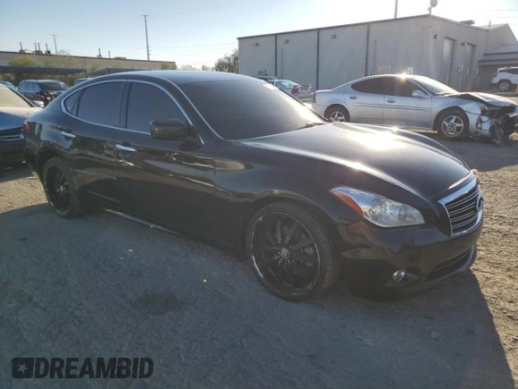 2013 Infiniti M37 with VIN JN1BY1AP9DM511467, listed as a Copart auction lot 73783654 with 220,554 mi miles and Salvage Title. Bid and sale history available at carsss.com. Image 4.