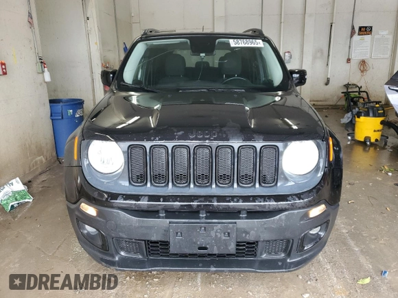 2017 Jeep Renegade Altitude with VIN ZACCJBBB0HPE64660, listed as a Copart auction lot 58768965 with 127,278 mi miles and Salvage title. Bid and sale history available at DreamBid. Image 5.