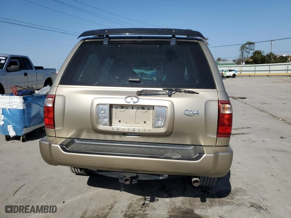 2002 Infiniti QX4 Luxury with VIN JNRDR09Y02W257630, listed as a Copart auction lot 75451594 with 102803 miles and Salvage Title. Bid and sale history available at carsss.com. Image 6.