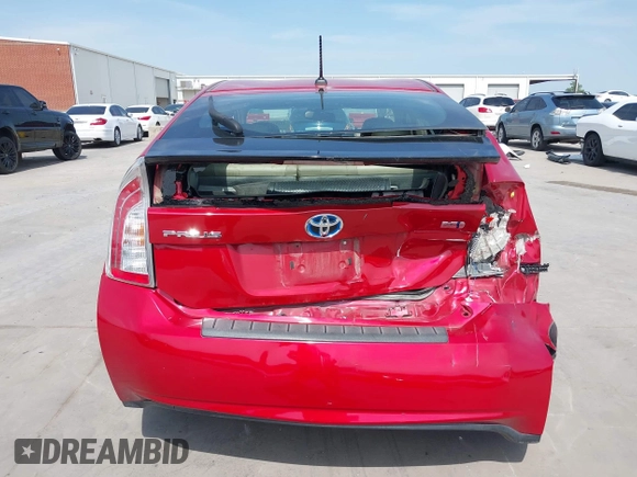 2012 Toyota Prius One with VIN JTDKN3DU8C5499775, listed as a IAAI auction lot 42065022 with 104,499 mi miles and . Bid and sale history available at carsss.com. Image 16.