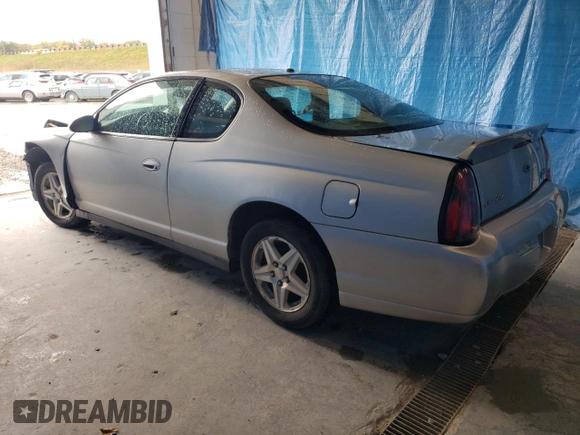 2005 Chevrolet Monte Carlo LS with VIN 2G1WW12E159118121, listed as a Copart auction lot 75941444 with 80,766 mi miles and Salvage Title. Bid and sale history available at carsss.com. Image 2.
