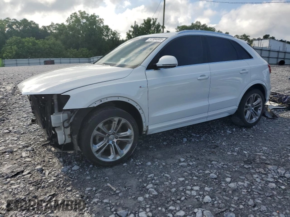 2016 Audi Q3 Prestige with VIN WA1FFCFS0GR007940, listed as a Copart auction lot 57384685 with 61,336 mi miles and Salvage title. Bid and sale history available at DreamBid. Image 1.