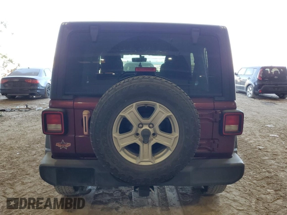 2021 Jeep Wrangler Unlimited Sport Altitude with VIN 1C4HJXDN7MW704830, listed as a Copart auction lot 74022564 with 42,319 mi miles and Salvage title. Bid and sale history available at DreamBid. Image 6.