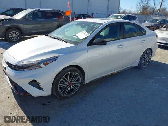 2023 Kia Forte GT with VIN 3KPF44AC6PE680552, listed as a IAAI auction lot 41429512 with 8,817 mi miles and . Bid and sale history available at carsss.com. Image 17.