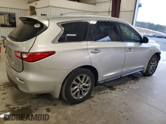 2015 Infiniti QX60 with VIN 5N1AL0MN4FC524899, listed as a Copart auction lot 49629245 with 157,761 mi miles and Salvage Title. Bid and sale history available at carsss.com. Image 3.