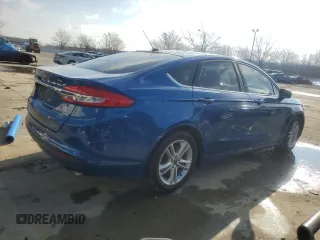 2018 Ford Fusion SE with VIN 3FA6P0H77JR188708, listed as a Copart auction lot 47030095 with 141,050 mi miles and Salvage Title. Bid and sale history available at DreamBid. Image 3.