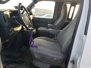 2018 Chevrolet Express Cargo Van with VIN 1GCWGAFG2J1202902, listed as a Copart auction lot 51270965 with 0 mi miles and Salvage Title. Bid and sale history available at carsss.com. Image 7.