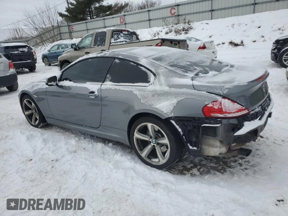 2010 BMW 6 Series 650i with VIN WBAEA5C59ACV93118, listed as a Copart auction lot 89361795 with 128,805 mi miles and Clean Title. Bid and sale history available at carsss.com. Image 2.