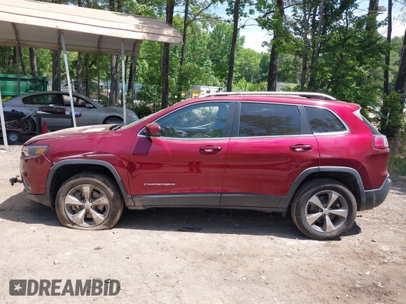 2020 Jeep Cherokee Limited with VIN 1C4PJMDN8LD602361, listed as a IAAI auction lot 42297391 with 34,170 mi miles and . Bid and sale history available at DreamBid. Image 15.