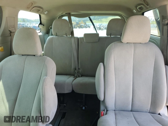 2013 Toyota Sienna L with VIN 5TDZK3DC3DS296433, listed as a Copart auction lot 62551444 with 0 mi miles and Non Repairable. Bid and sale history available at carsss.com. Image 10.