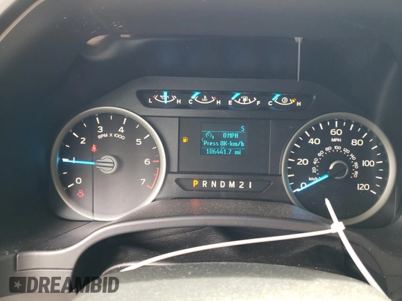 2017 Ford F-150 XL с VIN 1FTEW1EF7HKD00755, выставлен на аукционе Copart как лот 59780015 с пробегом 106 441 миль миль и Списание • Salvage title. История ставок и продаж доступна на DreamBid. Изображение 9.