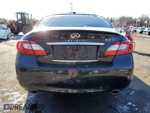 2012 Infiniti M37 with VIN JN1BY1AP2CM330080, listed as a Copart auction lot 82846994 with 0 mi miles and Salvage Title. Bid and sale history available at carsss.com. Image 6.