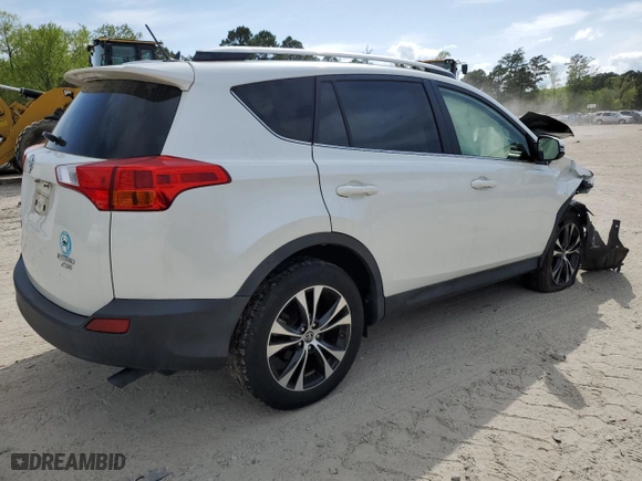 2015 Toyota RAV4 Limited with VIN JTMDFREV1FD167588, listed as a Copart auction lot 52749895 with 60,141 mi miles and Salvage Title. Bid and sale history available at carsss.com. Image 3.