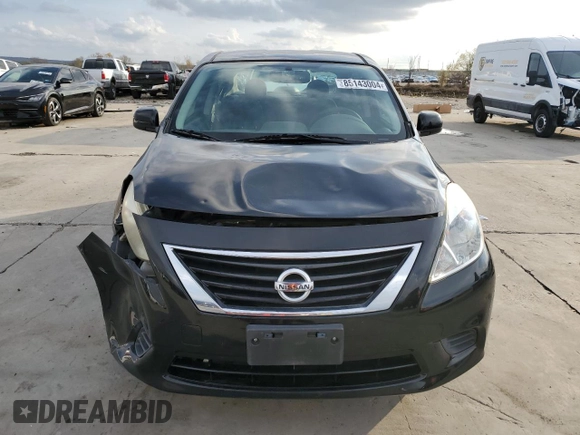 2012 Nissan Versa SV with VIN 3N1CN7AP2CL850046, listed as a Copart auction lot 85143004 with 135,226 mi miles and Salvage Title. Bid and sale history available at carsss.com. Image 5.