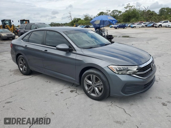 2022 Volkswagen Jetta SE with VIN 3VWEM7BU8NM010697, listed as a Copart auction lot 56521505 with 9,110 mi miles and Salvage title. Bid and sale history available at DreamBid. Image 4.