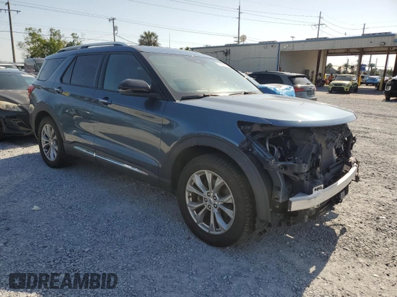 2020 Ford Explorer Limited with VIN 1FMSK7FH0LGB33163, listed as a Copart auction lot 52558555 with 57,486 mi miles and Salvage Title. Bid and sale history available at carsss.com. Image 4.
