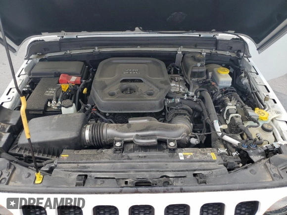 2022 Jeep Wrangler Unlimited Willys with VIN 1C4HJXDN9NW242045, listed as a Copart auction lot 59857985 with 34,970 mi miles and Salvage title. Bid and sale history available at DreamBid. Image 12.