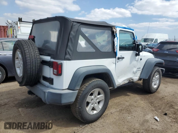 2017 Jeep Wrangler Sport z VIN 1C4AJWAG1HL556988, wystawiony jako Copart lot #52613315 z przebiegiem 60 955 mil mil oraz Szkoda całkowita • Salvage title. Historia ofert i sprzedaży dostępna na DreamBid. Obrazek 3.