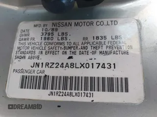 1990 Nissan 300ZX z VIN JN1RZ24A8LX017431, wystawiony jako IAAI lot #42226803 z przebiegiem 152 531 mil mil oraz . Historia ofert i sprzedaży dostępna na DreamBid. Obrazek 9.