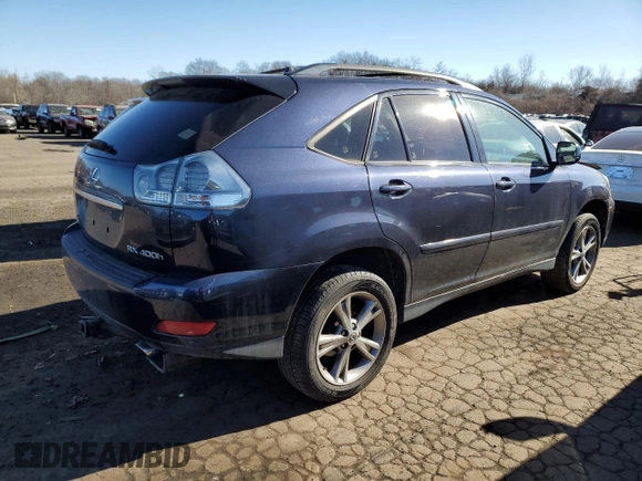 2006 Lexus RX 400h z VIN JTJHW31U062003821, wystawiony jako Copart lot #43135445 z przebiegiem 233 782 mil mil oraz Nie do naprawy • Non repairable. Historia ofert i sprzedaży dostępna na DreamBid. Obrazek 3.
