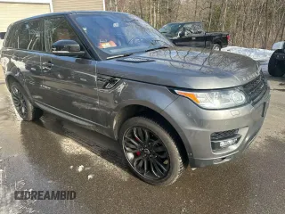 2016 Land Rover Range Rover Sport V8 Dynamic with VIN SALWR2EF6GA583812, listed as a Copart auction lot 49628995 with 77,330 mi miles and Clean Title. Bid and sale history available at carsss.com. Image 1.