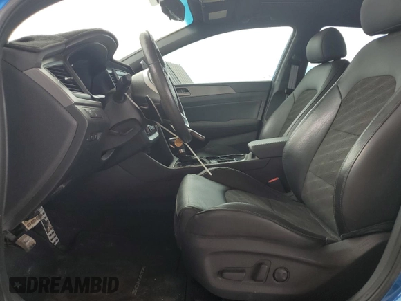 2018 Hyundai Sonata Sport with VIN 5NPE34AFXJH639031, listed as a Copart auction lot 53173295 with 39,727 mi miles and Salvage Title. Bid and sale history available at DreamBid. Image 7.