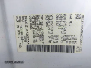2017 Nissan Titan SL z VIN 1N6AA1E51HN503222, wystawiony jako IAAI lot #41908062 z przebiegiem 121 334 mil mil oraz . Historia ofert i sprzedaży dostępna na DreamBid. Obrazek 9.