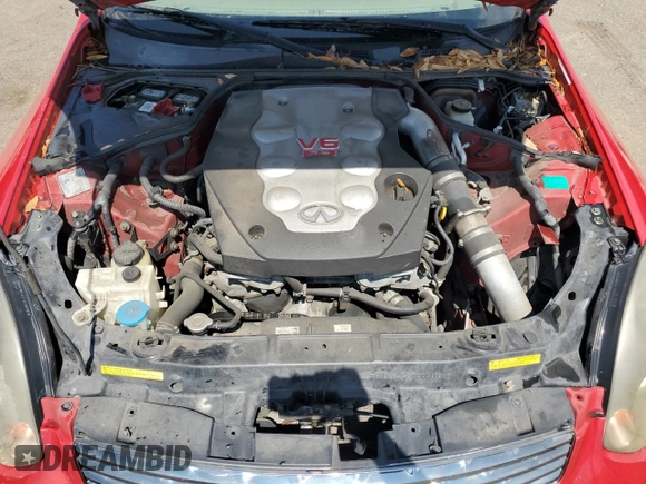 2004 Infiniti G35 w/Leather z VIN JNKCV54EX4M817054, wystawiony jako Copart lot #58021365 z przebiegiem Nie podano mil oraz Szkoda całkowita • Salvage title. Historia ofert i sprzedaży dostępna na DreamBid. Obrazek 11.