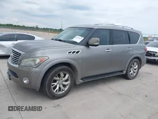 2014 Infiniti QX80 z VIN JN8AZ2NF1E9553024, wystawiony jako IAAI lot #42231679 z przebiegiem 207 618 mil mil oraz . Historia ofert i sprzedaży dostępna na DreamBid. Obrazek 2.