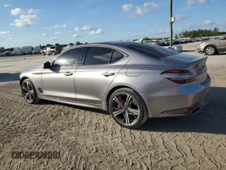 2024 Genesis G70 2.5T with VIN KMTG34SC1RU136438, listed as a Copart auction lot 44354645 with 11,831 mi miles and Salvage Title. Bid and sale history available at carsss.com. Image 2.