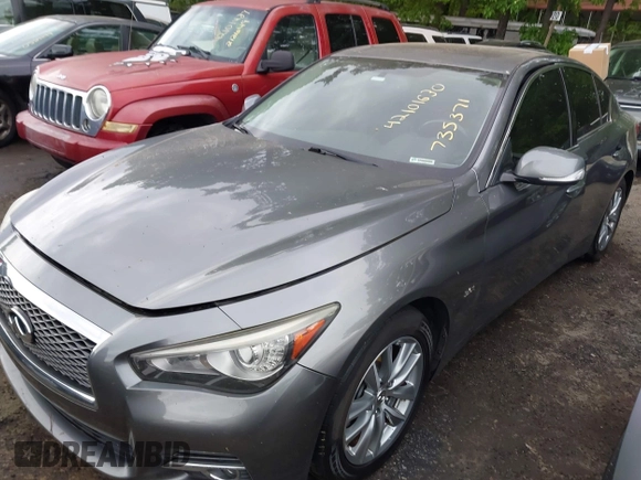 2017 Infiniti Q50 Premium with VIN JN1EV7AP0HM735371, listed as a IAAI auction lot 42101630 with 165,334 mi miles and . Bid and sale history available at carsss.com. Image 17.