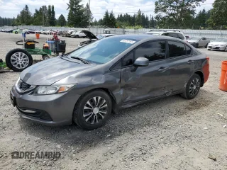 2013 Honda Civic LX with VIN 2HGFB2F55DH302308, listed as a Copart auction lot 60757165 with 70,204 mi miles and Salvage title. Bid and sale history available at DreamBid. Image 1.