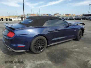 2018 Ford Mustang GT Premium with VIN 1FATP8FF0J5166385, listed as a Copart auction lot 53189035 with 93,417 mi miles and Salvage title. Bid and sale history available at DreamBid. Image 3.