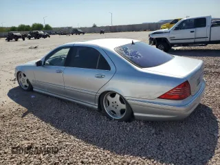 2002 Mercedes-Benz S 5.0L with VIN WDBNG75J12A276579, listed as a Copart auction lot 69104334 with Not Provided miles and Clean Title. Bid and sale history available at carsss.com. Image 2.