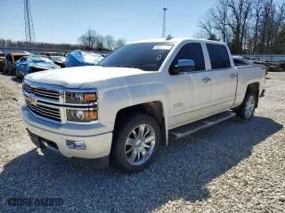 2015 Chevrolet Silverado 1500 High Country with VIN 3GCUKTECXFG327686, listed as a Copart auction lot 45589115 with 94,970 mi miles and Salvage Title. Bid and sale history available at carsss.com. Image 1.