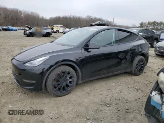2020 Tesla Model Y Long Range with VIN 5YJYGDEE0LF045391, listed as a Copart auction lot 45642765 with 53,964 mi miles and Salvage Title. Bid and sale history available at DreamBid. Image 1.