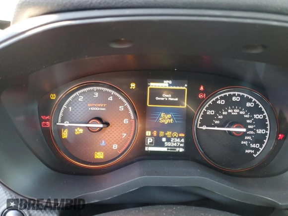 2023 Subaru Forester Sport with VIN JF2SKAGC9PH484465, listed as a Copart auction lot 49899545 with 59,347 mi miles and Salvage Title. Bid and sale history available at carsss.com. Image 9.