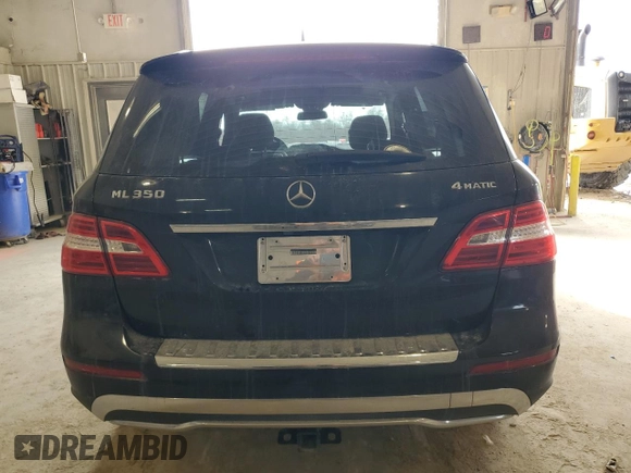 2013 Mercedes-Benz M ML 350 with VIN 4JGDA5HB6DA171820, listed as a Copart auction lot 47436725 with 117,076 mi miles and Salvage Title. Bid and sale history available at carsss.com. Image 6.