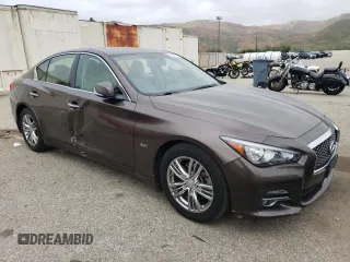 2017 Infiniti Q50 Sport with VIN JN1EV7AP9HM743324, listed as a Copart auction lot 59636665 with 67,908 mi miles and Salvage title. Bid and sale history available at DreamBid. Image 4.