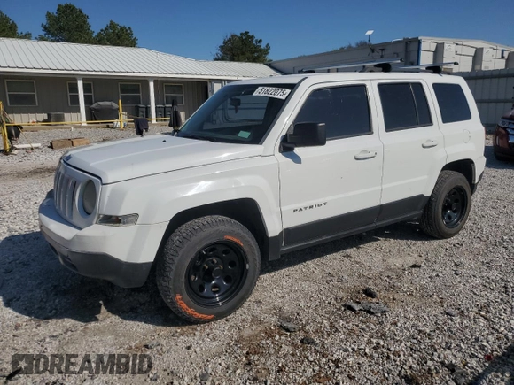 2014 Jeep Patriot Sport with VIN 1C4NJRBB7ED728808, listed as a Copart auction lot 51822075 with 187,771 mi miles and Salvage Title. Bid and sale history available at DreamBid. Image 1.