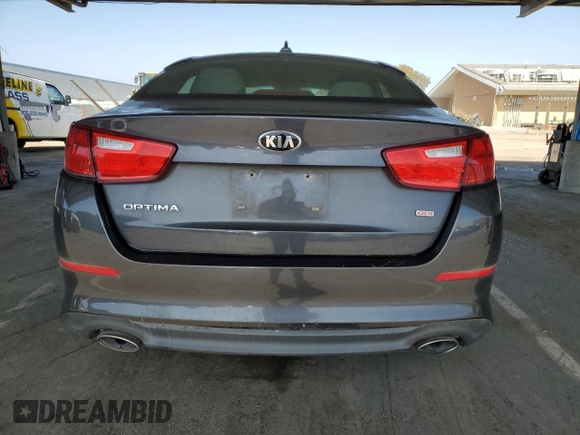 2015 Kia Optima LX with VIN 5XXGM4A70FG442144, listed as a Copart auction lot 55502955 with 118,429 mi miles and Clean Title. Bid and sale history available at DreamBid. Image 6.